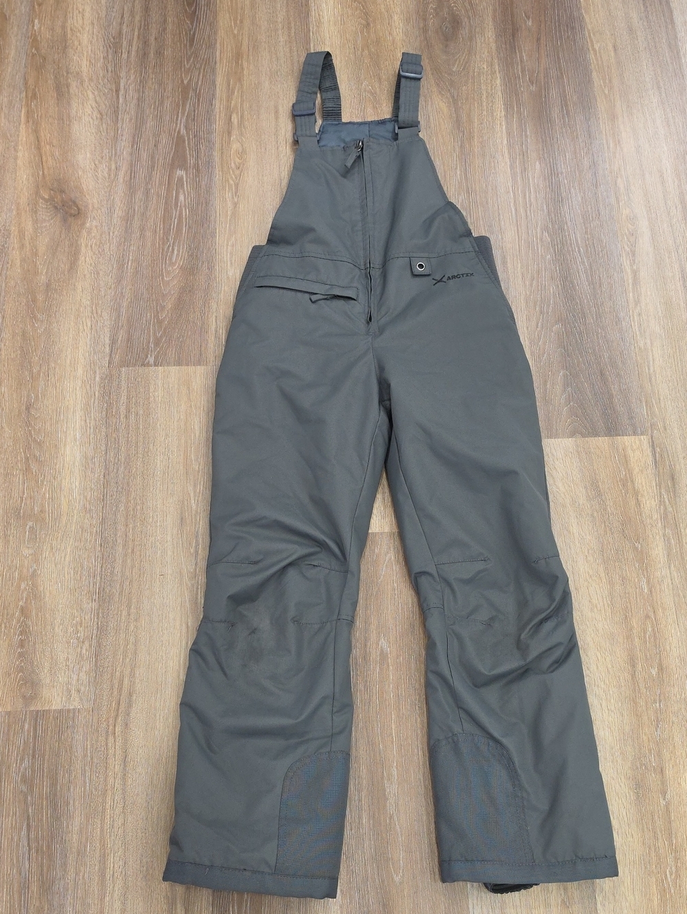 Arctix Gray Snow Bibs Boys Sz M